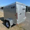 Car Mate 4 x 6 Enclosed Cargo Trailer Single Rear Door