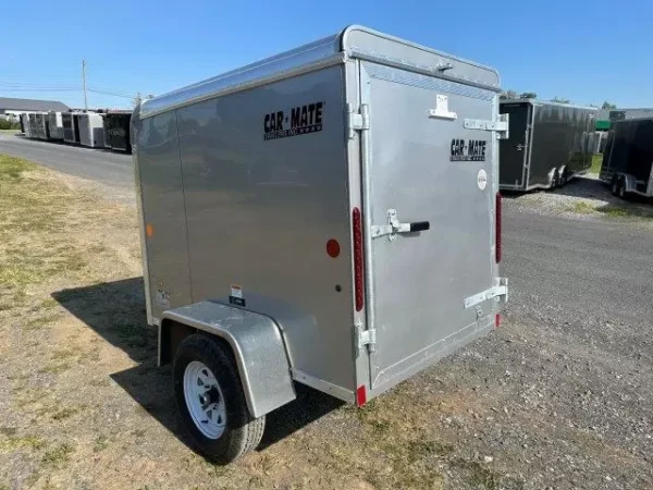 Car Mate 4 x 6 Enclosed Cargo Trailer Single Rear Door