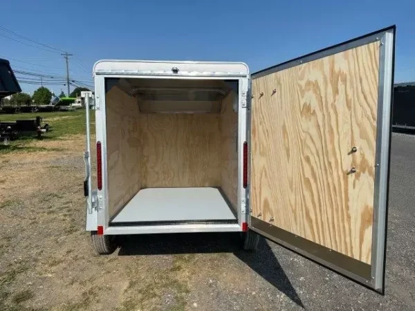 Car Mate 4 x 6 Enclosed Cargo Trailer Single Rear Door