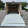 Car-Mate-8.5x16-V-Nose-Enclosed-Cargo-Trailer-AC-Unit-Windows-Cabinets-Aluminum-Wheels-Torsion-Axles-1.webp Car Mate 8.5 x 16 Custom Enclosed V-Nose Cargo Trailer