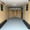 Car-Mate-8.5x16-V-Nose-Enclosed-Cargo-Trailer-AC-Unit-Windows-Cabinets-Aluminum-Wheels-Torsion-Axles-6.webp Car Mate 8.5 x 16 Custom Enclosed V-Nose Cargo Trailer