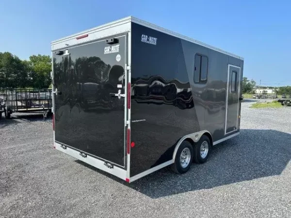 Car-Mate-8.5x16-V-Nose-Enclosed-Cargo-Trailer-Light-Package-Cabinets-AC-Unit-9.webp Car Mate 8.5 x 16 Enclosed V-Nose Cargo Trailer A/C Unit