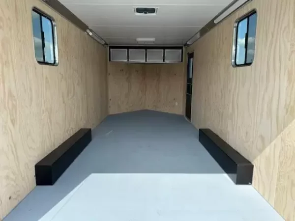 Car-Mate-8.5x20-Enclosed-Cargo-Trailer-V-Nose-Windows-Cabinets-AC-Unit-Electrical-Package-Aluminum-Wheels-10.webp Car Mate 8.5 x 20 Enclosed V-Nose Cargo Trailer