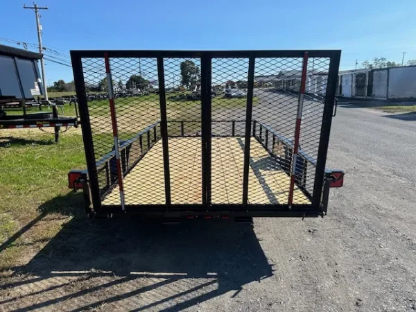 Carry-On-6-x-12-Landscape-Utility-Trailer-Wood-Deck-Rear-Gate-Powder-Coat-Finish-3.webp Carry On 6.4 x 12 Landscape Utility Trailer