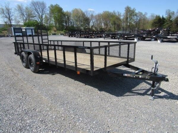 Carry-On-6x18-Landscape-Utility-Trailer-Mesh-Sides-Rear-Ramp-Gate-4-1.jpg Carry On 6.4 x 18 Landscape Utility Trailer