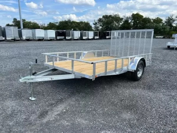 Carry-On 7 x 12 Aluminum Landscape Utility Trailer  -  Rear Gate