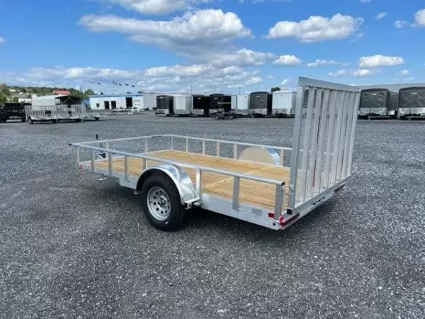 Carry-On 7 x 12 Aluminum Landscape Utility Trailer  -  Rear Gate