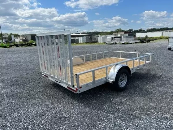 Carry-On 7 x 12 Aluminum Landscape Utility Trailer  -  Rear Gate
