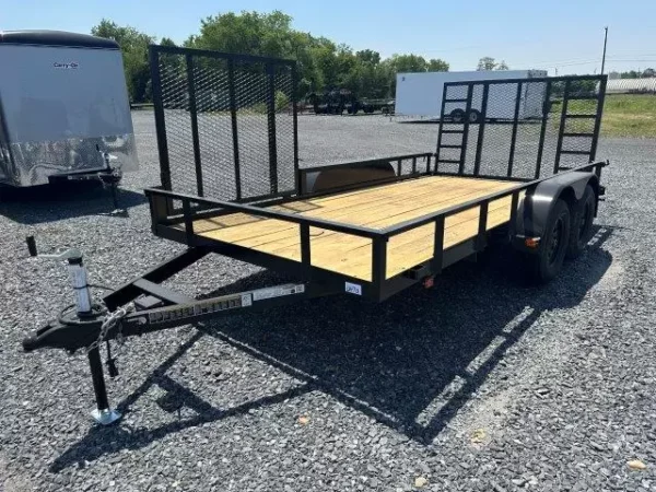 Carry-On-7x14-Landscape-Utility-Trailer-Electric-Brakes-Wood-Deck-Side-ATV-Gate-1.webp Carry On 7 x 14 Landscape Utility Trailer