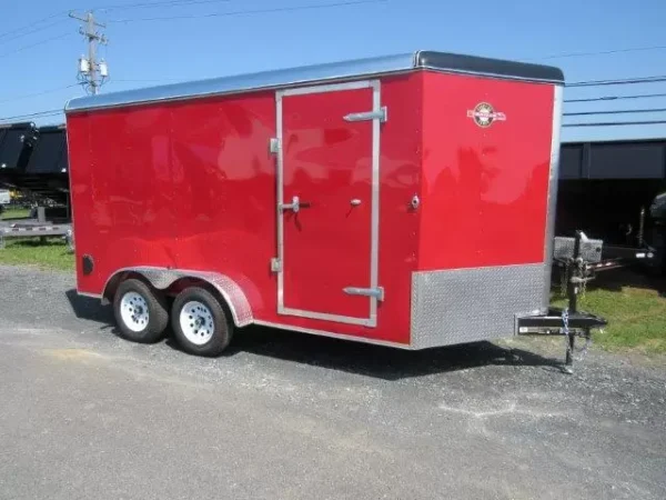 Carry On 7 x 14 Enclosed V-Nose Cargo Trailer 6″ Extended Height