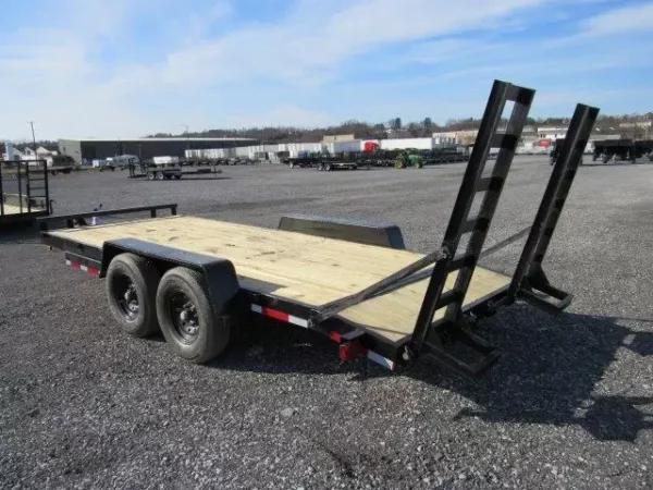 Carry On 7 x 18 Equipment Trailer Ladder Ramps