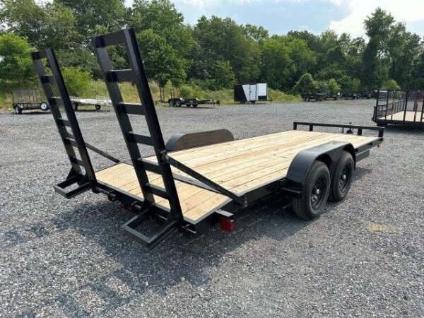 Carry-On-7x18-Low-Profile-Equipment-Trailer-Beavertail-Ladder-Ramps-10K-GVW-1.jpg Carry On 7 x 18 Low Profile Equipment Trailer Ladder Ramps