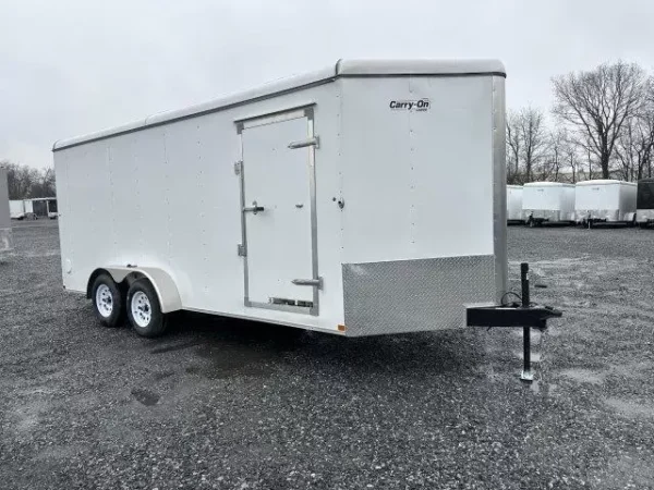 Carry On 7 x 18 Enclosed V-Nose Cargo Trailer