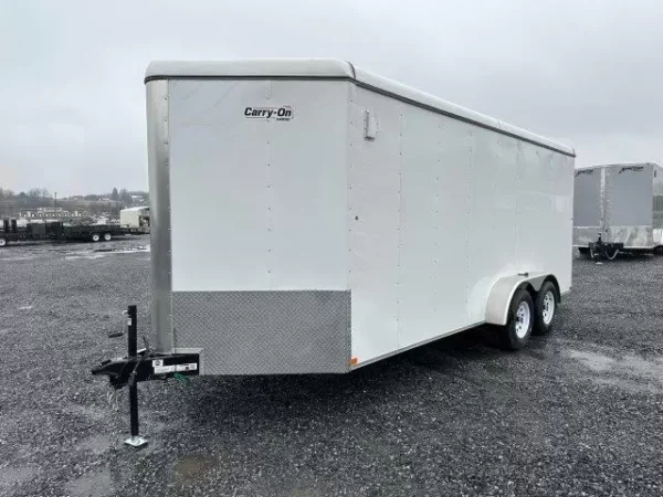 Carry On 7 x 18 Enclosed V-Nose Cargo Trailer