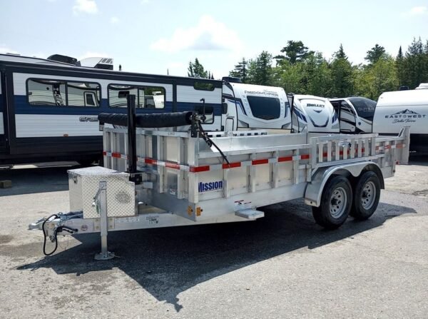 DFC858B2-6FE0-48C6-9988-8F7CBFC98EE0.jpg 2026 Mission Trailers 7×16 14K Aluminum Hydraulic Dump