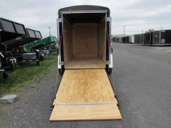 Homesteader-5x8-Enclosed-Cargo-Trailer-Ramp-Door-Added-Height-5.webp Homesteader 5 x 8 Enclosed Cargo Trailer