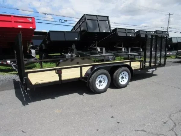 Premier-7x18-Dual-Axle-Utility-Trailer-Side-ATV-Gate-1-2.webp Premier 7 x 18 Landscape Utility Trailer