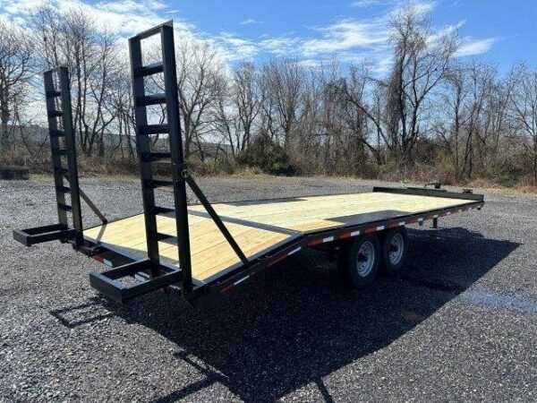 Premier-8.5x24-Deckover-Equipment-Trailer-Beavertail-Ladder-Ramps-7k-Axles-1.jpg Premier 8.5 x 24 Deckover Equipment Trailer Ladder Ramps