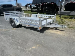 Sport Haven 7×12 Aluminum Utility Trailer Side ATV Ramps