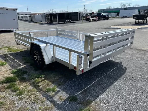 Sport Haven 7×12 Aluminum Utility Trailer Side ATV Ramps