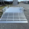 Sport Haven 7×12 Aluminum Utility Trailer Side ATV Ramps