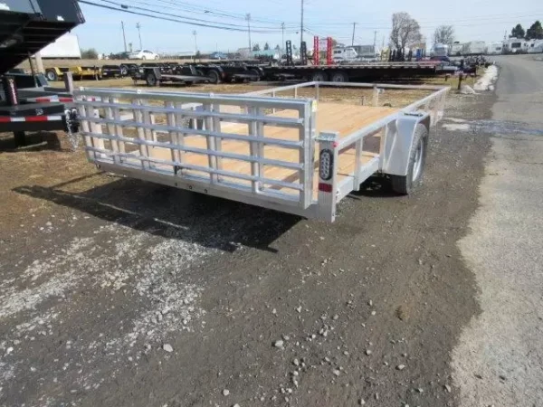 Sport Haven 7×14 Aluminum Utility Trailer Bi-Fold Ramp Gate