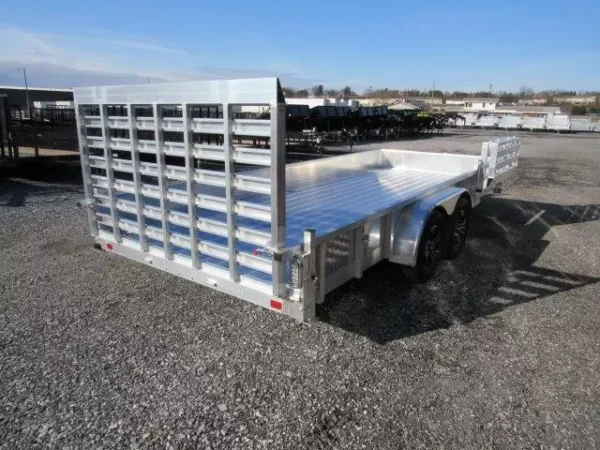 Sport Haven 7×18 Aluminum Landscape Trailer Side