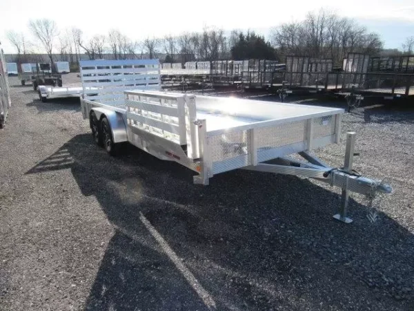 Sport Haven 7×18 Aluminum Landscape Trailer Side