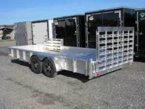 Sport Haven 7×18 Aluminum Landscape Trailer Side