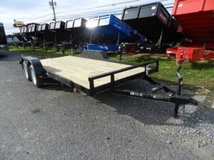 p-10004-7x16_wood_deck_car_hauler_1_.jpg Carry-On 7 x 16 Open Car Trailer