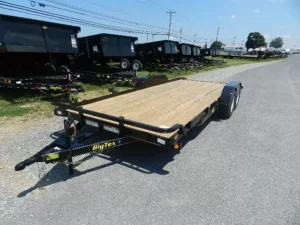 Big Tex 7 x 20 Open Car Hauler Slide Out Ramps