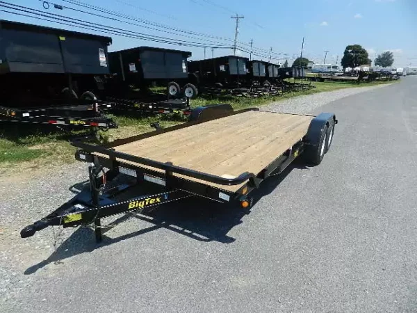 Big Tex 7 x 20 Open Car Hauler Slide Out Ramps