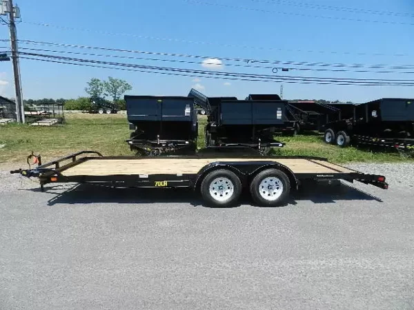 Big Tex 7 x 20 Open Car Hauler Slide Out Ramps