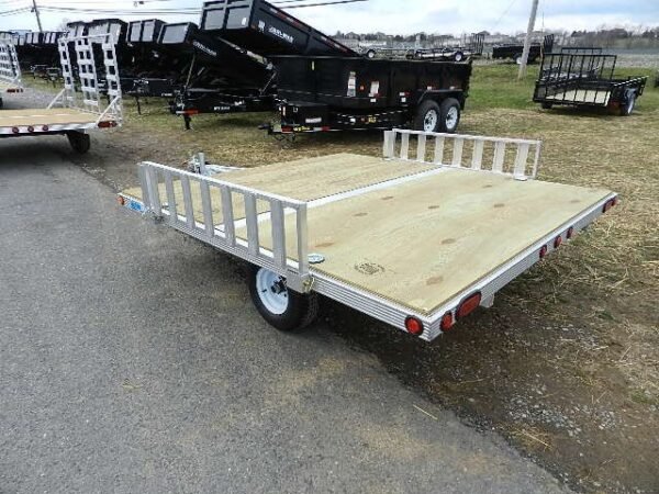 Cargo Pro 8 x 9 Aluminum (2) Place ATV Trailer  -  Aluminum Ramps